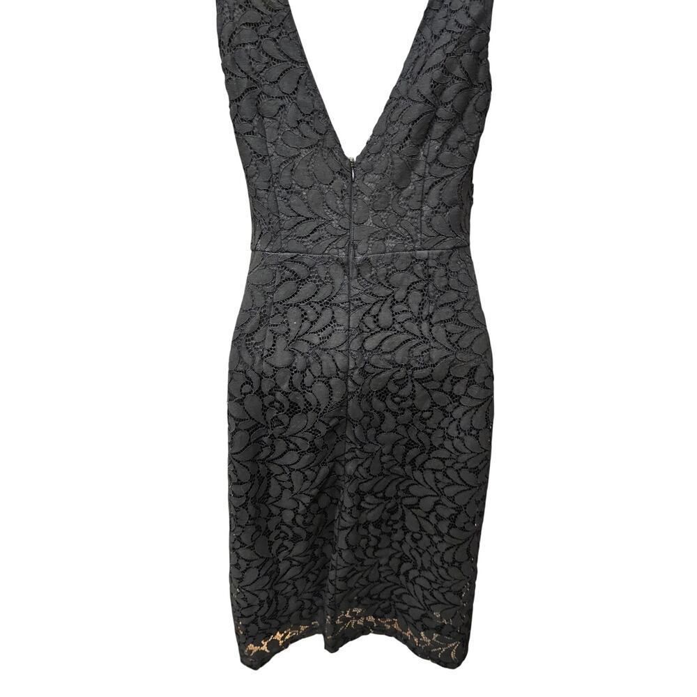 Molly Bracken Black Lace Lined Shift Dress XS